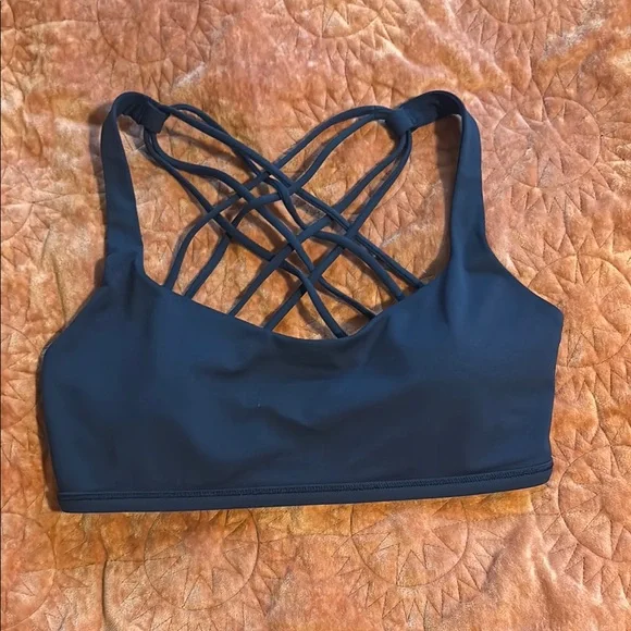 Lululemon Athletica Navy Strappy Sports Bra - Picture 2 of 2